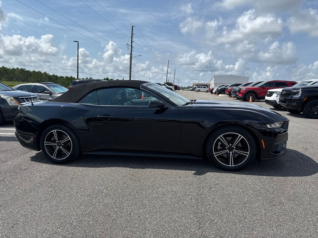 Shadow Black 2024 Ford Mustang Convertible Rear-Wheel Drive Automatic