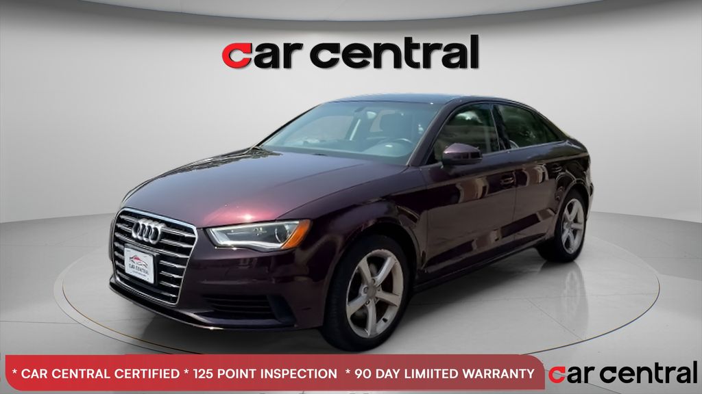 Red Metallic 2015 Audi A3 Sedan All-Wheel Drive 6-Speed Automatic