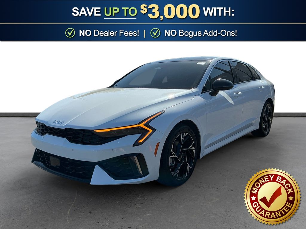 Snow White Pearl 2025 Kia K5 GT-Line FWD Sedan Front-Wheel Drive 8-Speed Automatic