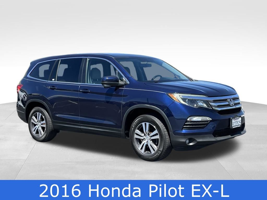 Gray (Steel Sapphire Metallic) 2016 Honda Pilot EX-L SUV / Crossover Front-Wheel Drive 6-Speed Automatic