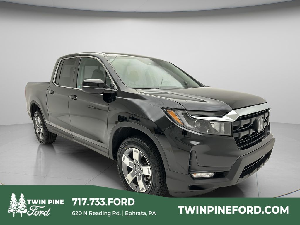 Crystal Black Pearl 2025 Honda Ridgeline RTL AWD Pickup Truck All-Wheel Drive 9-Speed Automatic