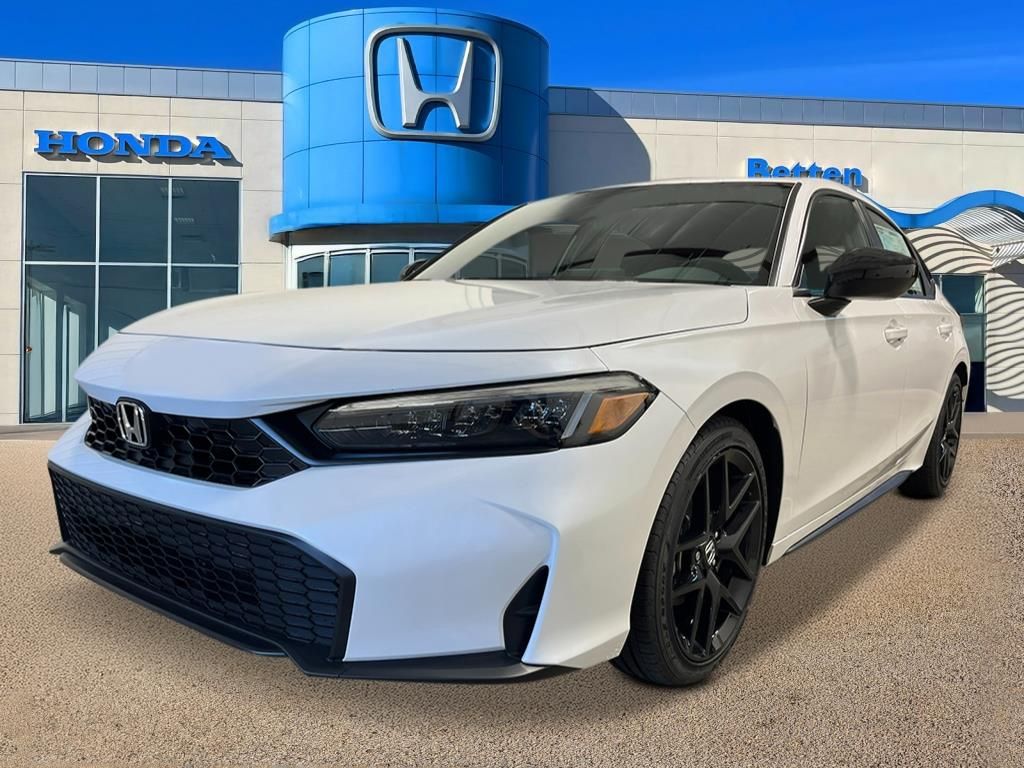 Platinum White Pearl 2026 Honda Civic Hatchback Hatchback Front-Wheel Drive Continuously Variable Transmission