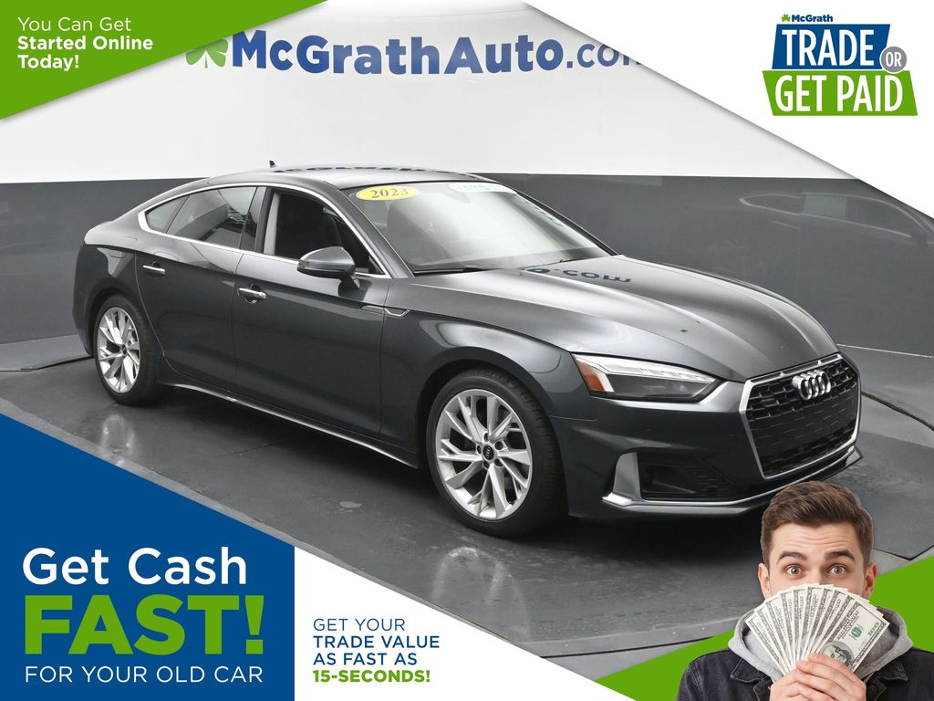 Gray Metallic 2023 Audi A5 Sportback Sedan All-Wheel Drive 7-Speed Automatic