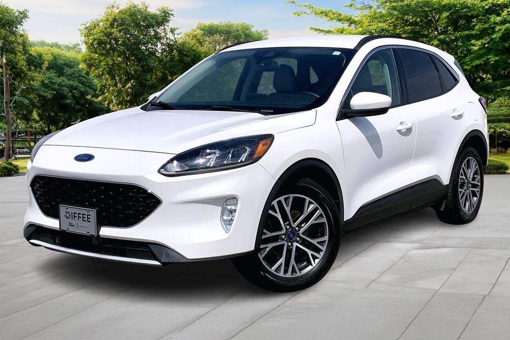 Oxford White 2020 Ford Escape SEL FWD SUV / Crossover Front-Wheel Drive 8-Speed Automatic
