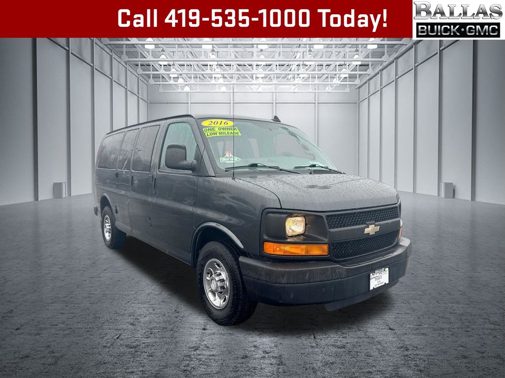 Cyber Gray Metallic 2016 Chevrolet Express Van Rear-Wheel Drive 6-Speed Automatic Overdrive