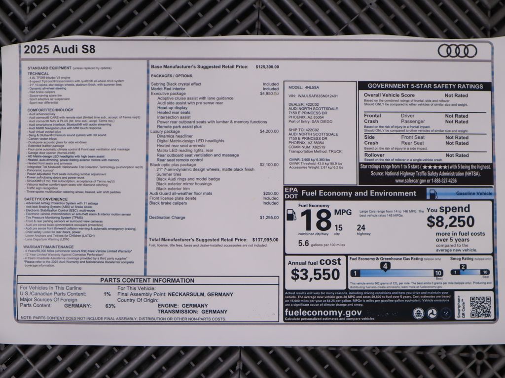 Thumbnail: 2025 Audi S8 - 9