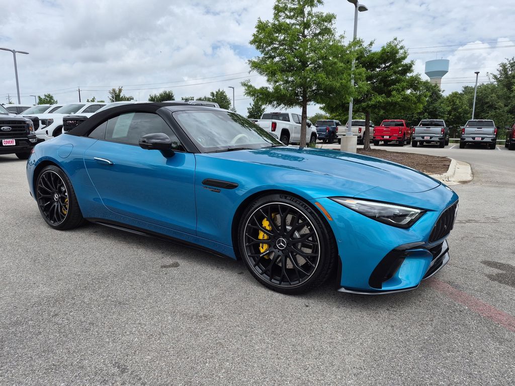 MANUFAKTUR Hyper Blue Metallic 2022 Mercedes-Benz SL-Class AMG SL 63 4MATIC Convertible All-Wheel Drive 9-Speed Automatic