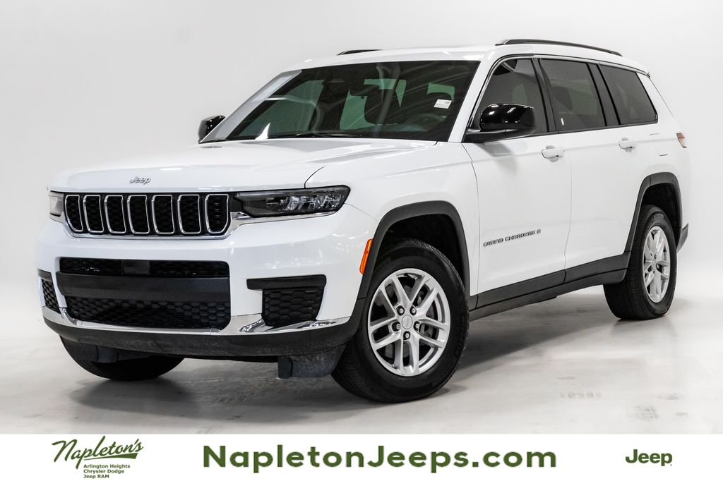 Bright White Clearcoat 2025 Jeep Grand Cherokee L Laredo 4WD SUV / Crossover Four-Wheel Drive 8-Speed Automatic