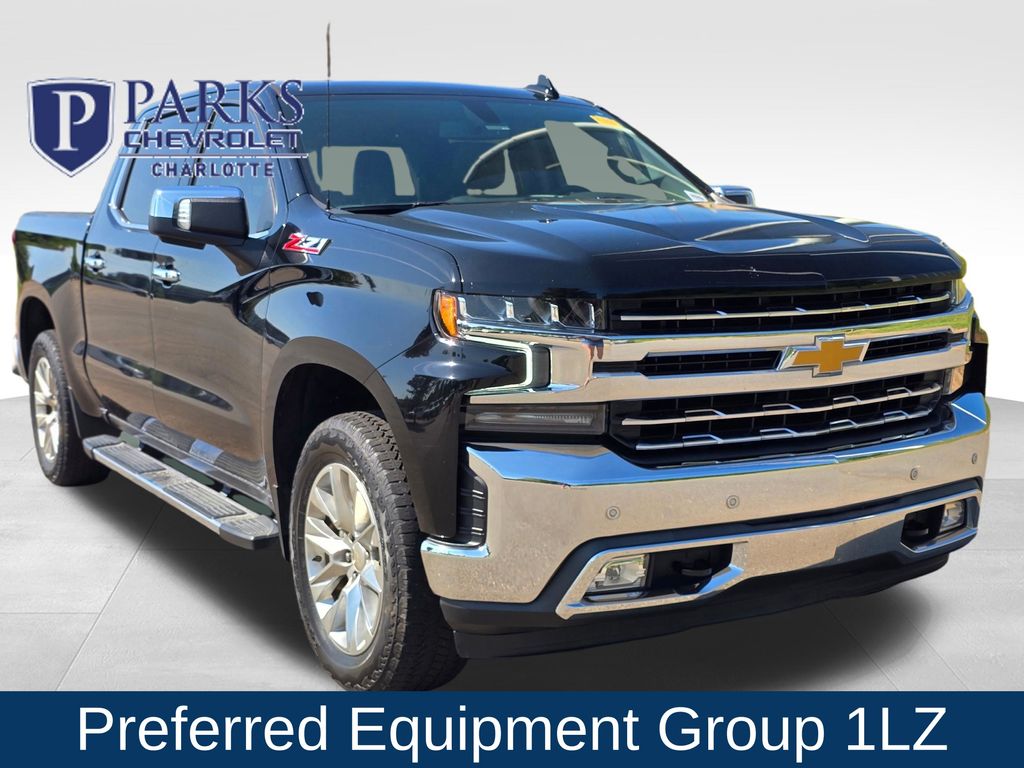 Black 2021 Chevrolet Silverado 1500 Pickup Truck Four-Wheel Drive 8-Speed Automatic