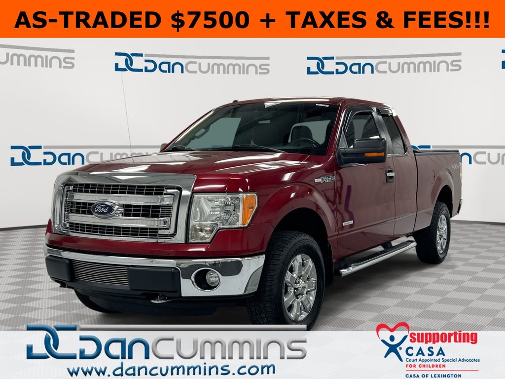 Ruby Red Metallic 2013 Ford F-150 XLT SuperCab 4WD Pickup Truck Four-Wheel Drive 6-Speed Automatic