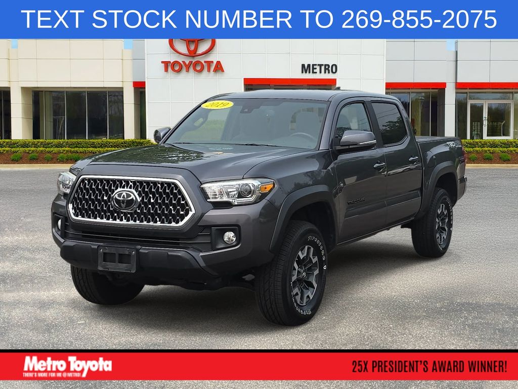 Magnetic Gray Metallic 2019 Toyota Tacoma Pickup Truck Four-Wheel Drive 6-Speed Manual