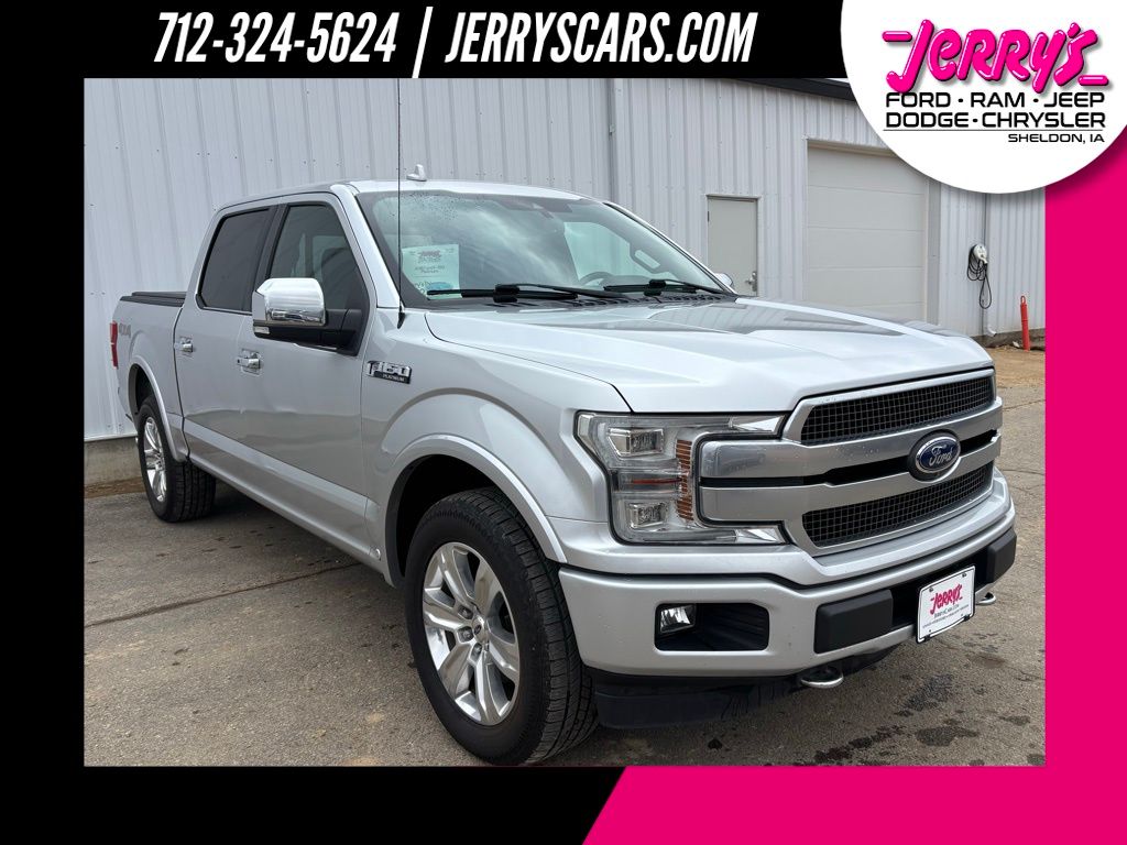 Ingot Silver 2018 Ford F-150 Platinum SuperCrew 4WD Pickup Truck Four-Wheel Drive Automatic