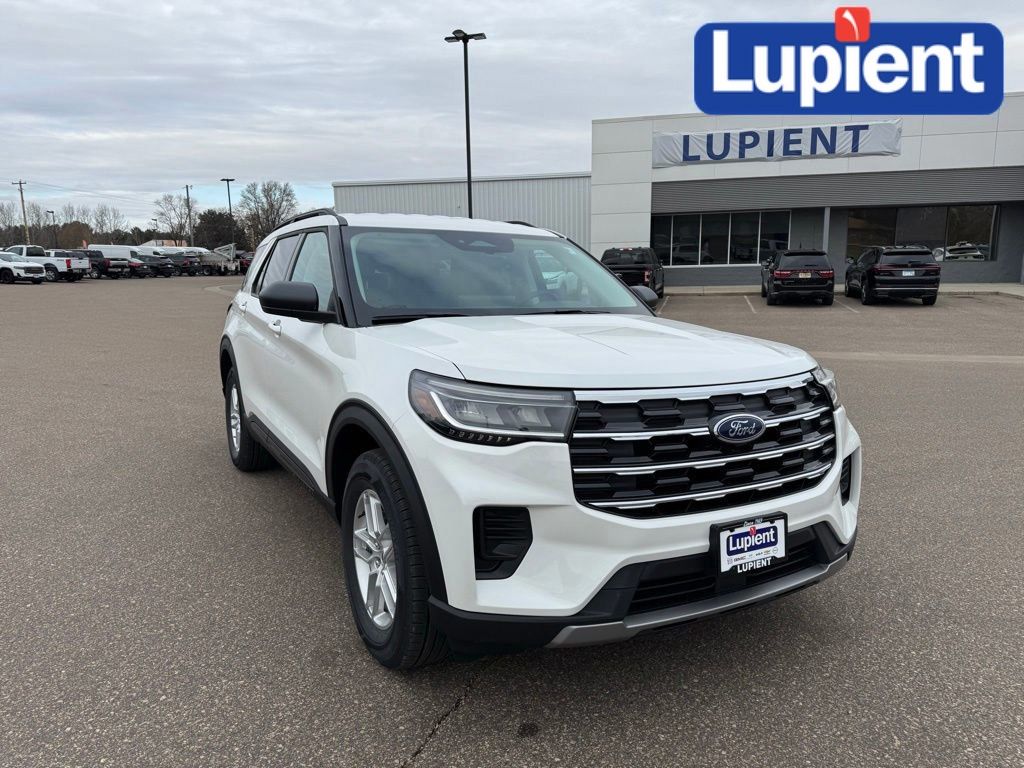 White Metallic 2026 Ford Explorer Active AWD SUV / Crossover All-Wheel Drive Automatic