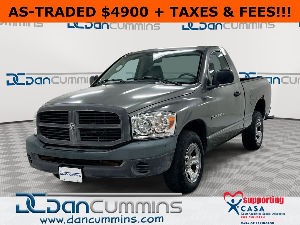 Mineral Gray Metallic 2007 Dodge RAM 1500 ST RWD Pickup Truck Rear-Wheel Drive 4-Speed Automatic