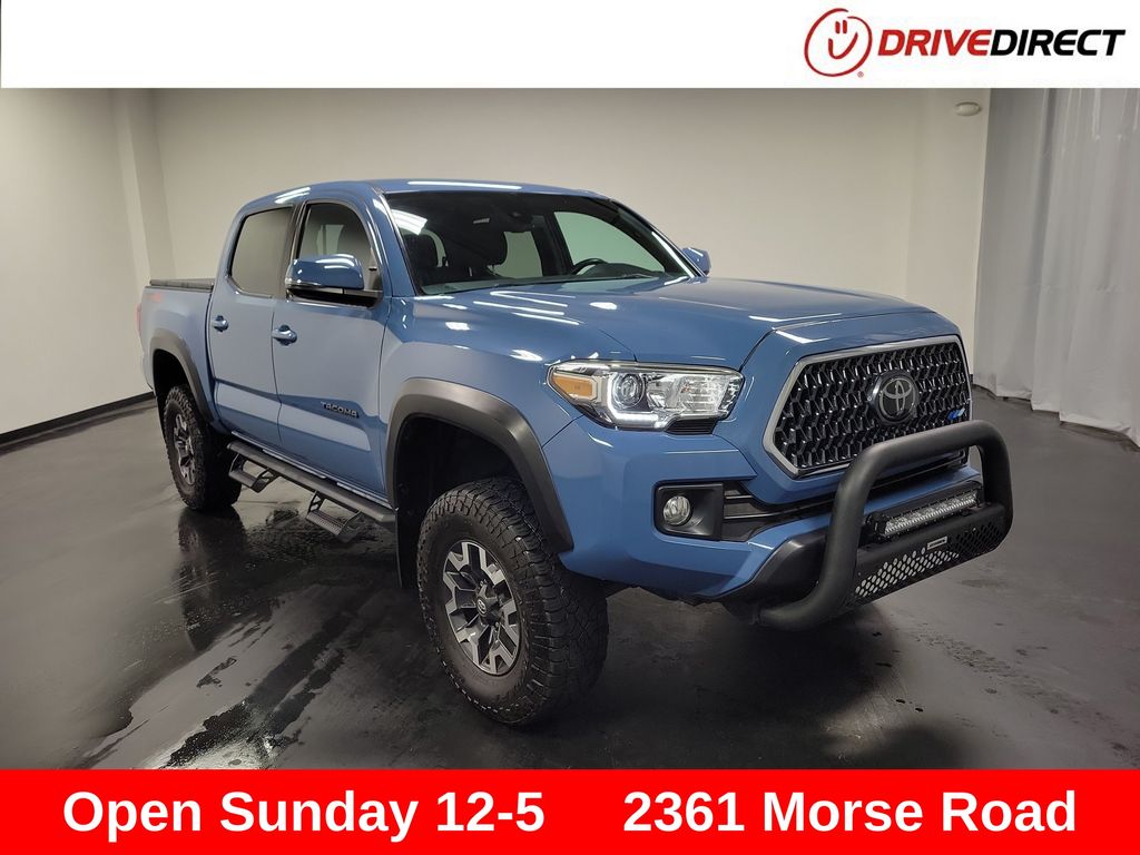 Blue 2019 Toyota Tacoma Pickup Truck Four-Wheel Drive 6-Speed Automatic