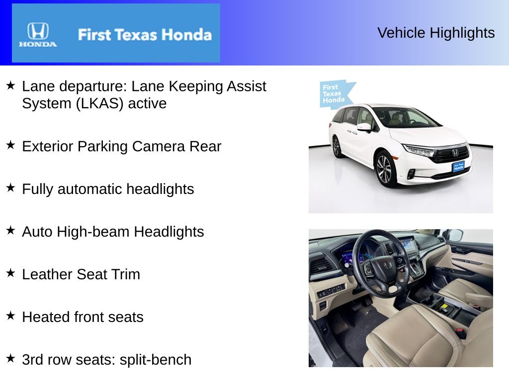 Used Car 2021 Honda Odyssey  Touring For Sale Under $30,000 In Austin, Texas