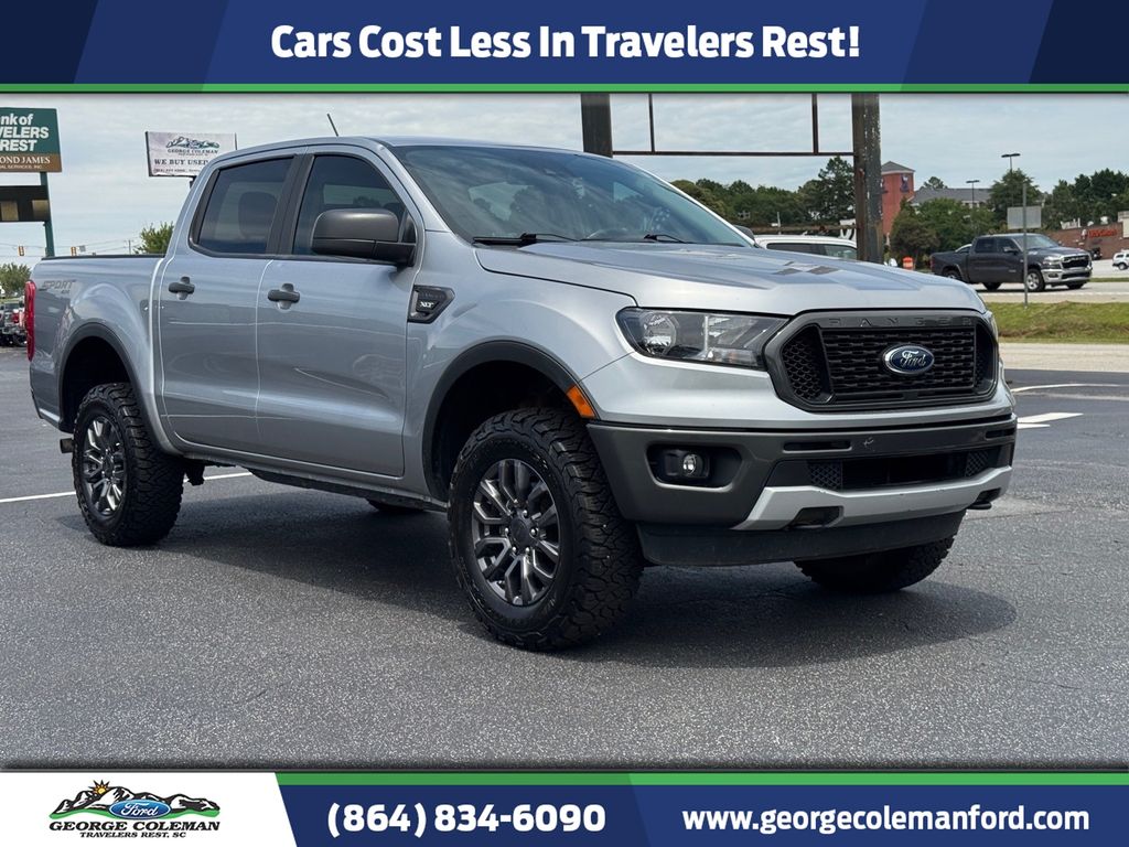 Iconic Silver Metallic 2021 Ford Ranger XLT SuperCrew 4WD Pickup Truck Four-Wheel Drive Automatic