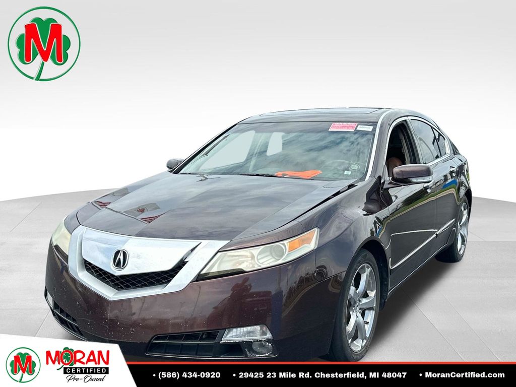Red (Burgundy) 2010 Acura TL Sedan All-Wheel Drive 5-Speed Automatic