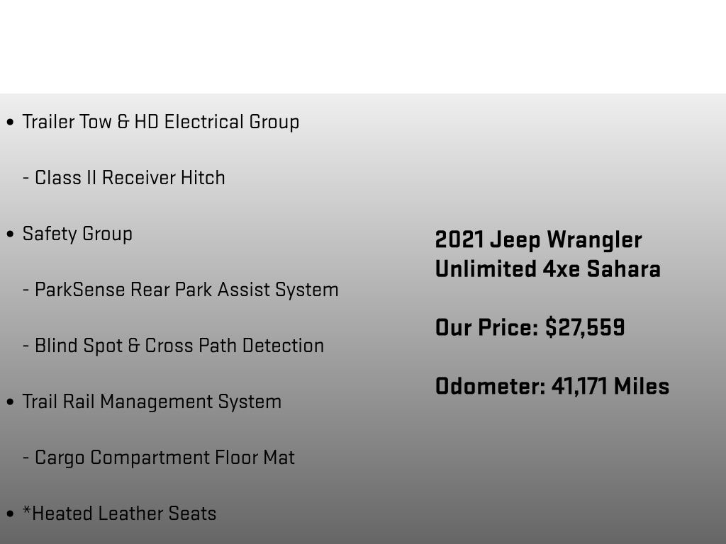 2021 Jeep Wrangler Unlimited Sahara 4xe Gray at Subaru and VW of Moon Township