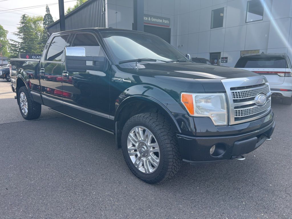 Black Clearcoat 2009 Ford F-150 Platinum SuperCrew 4WD Pickup Truck Four-Wheel Drive Automatic