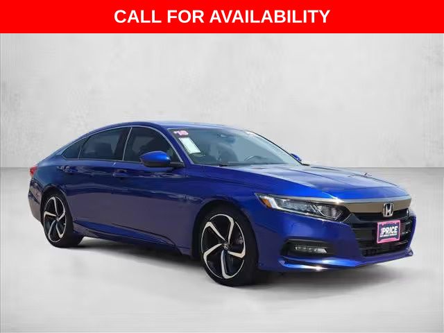 Blue 2020 Honda Accord Sedan Front-Wheel Drive Continuously Variable Transmission