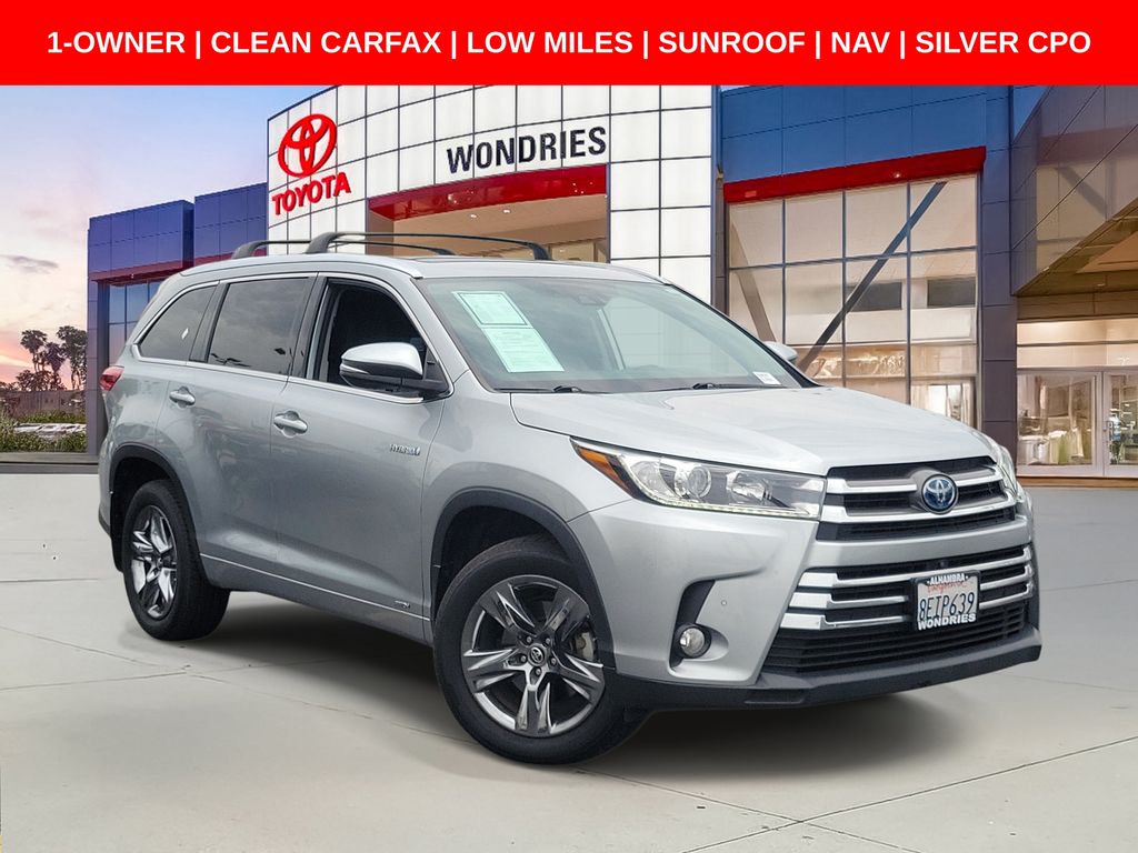 Celestial Silver Metallic 2018 Toyota Highlander Hybrid SUV / Crossover All-Wheel Drive Continuously Variable Transmission