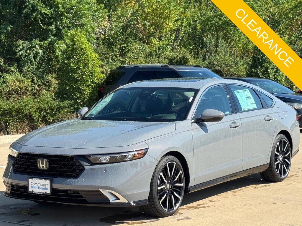 2025 Honda Accord Hybrid Touring Gray at Classic Honda Galveston