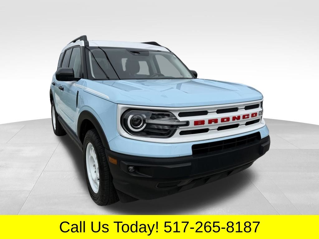Blue 2023 Ford Bronco Sport SUV / Crossover All-Wheel Drive 8-Speed Automatic