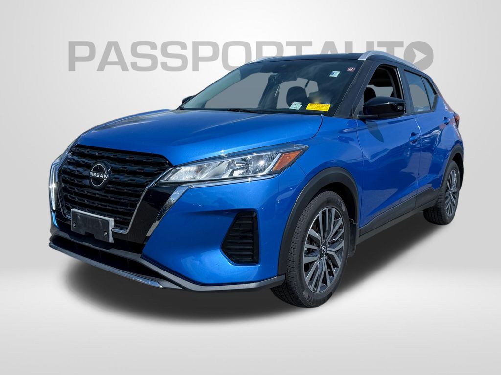 Electric Blue/Super Black 2022 Nissan Kicks SV FWD SUV / Crossover Front-Wheel Drive Continuously Variable Transmission