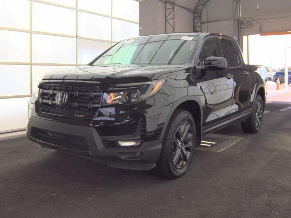 Crystal Black Pearl 2025 Honda Ridgeline Pickup Truck All-Wheel Drive 9-Speed Automatic