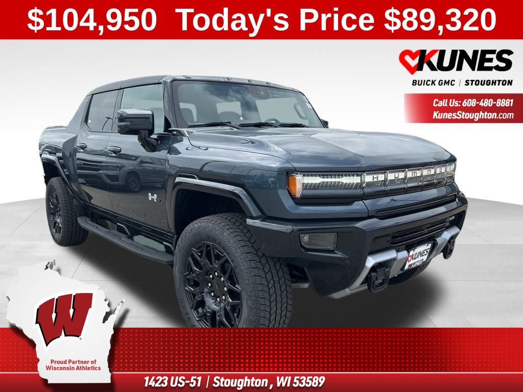 Gray (Graphite Blue Metallic) 2025 GMC Hummer EV Pickup Pickup Truck All-Wheel Drive 1-Speed Automatic