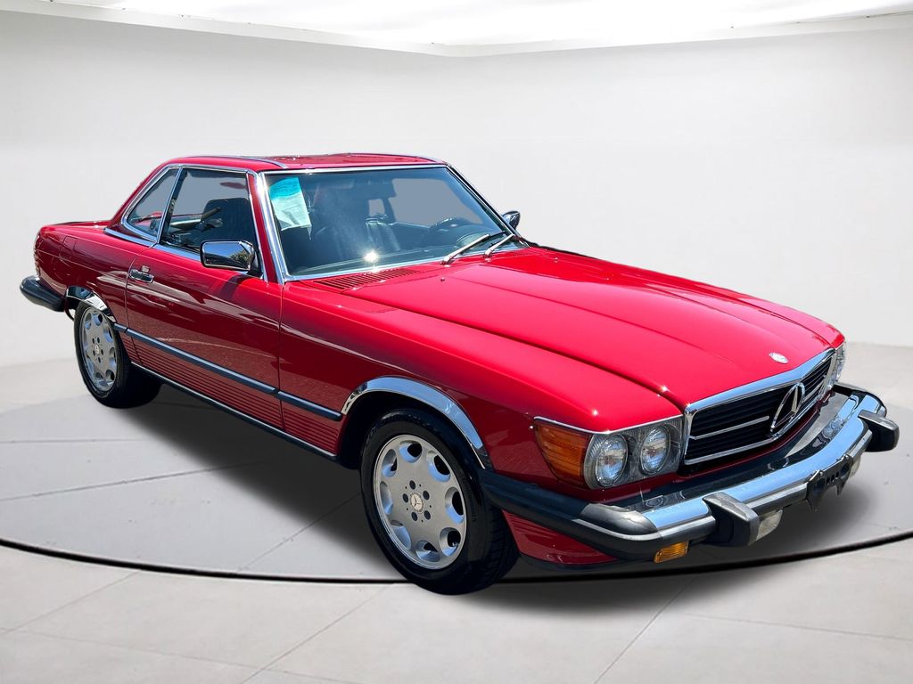 Red 1989 Mercedes-Benz SL-Class Convertible Rear-Wheel Drive 4-Speed Automatic