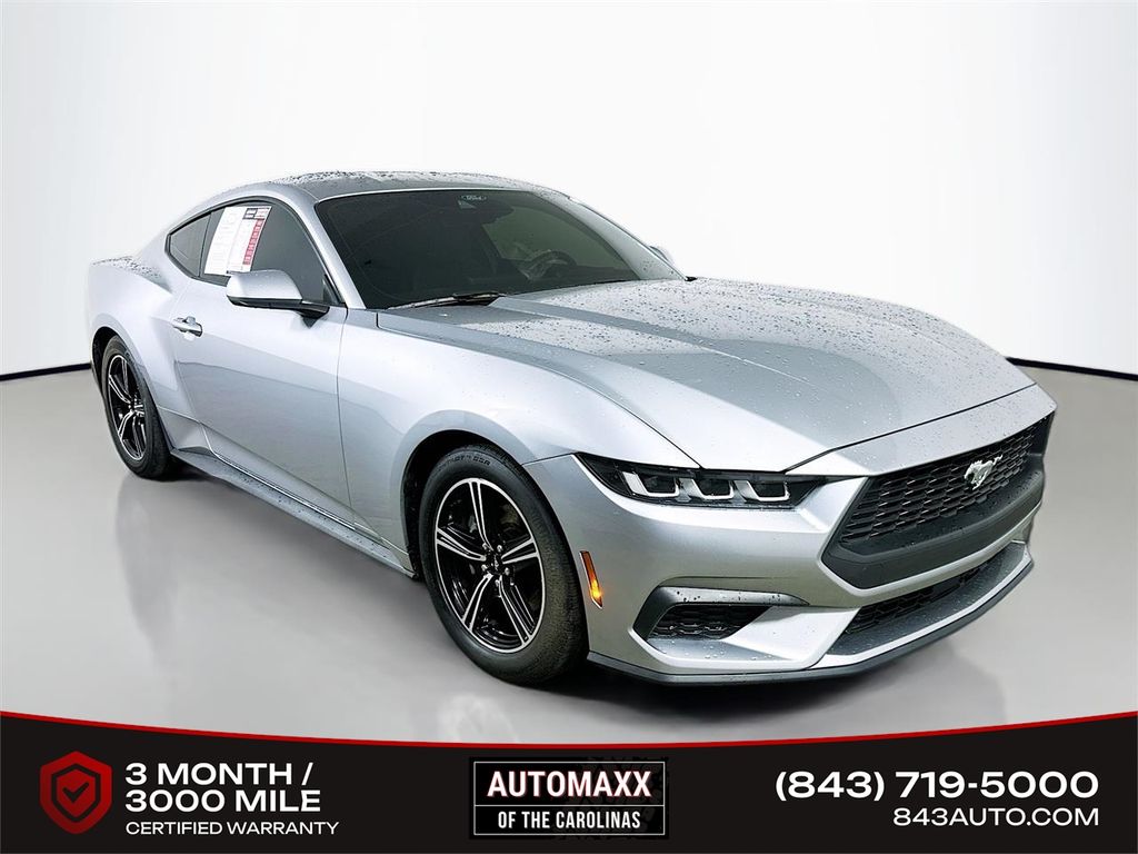 Silver Metallic 2024 Ford Mustang Coupe Rear-Wheel Drive Automatic