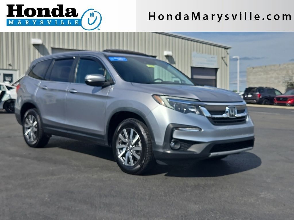 Lunar Silver Metallic 2022 Honda Pilot EX-L AWD SUV / Crossover All-Wheel Drive 9-Speed Automatic