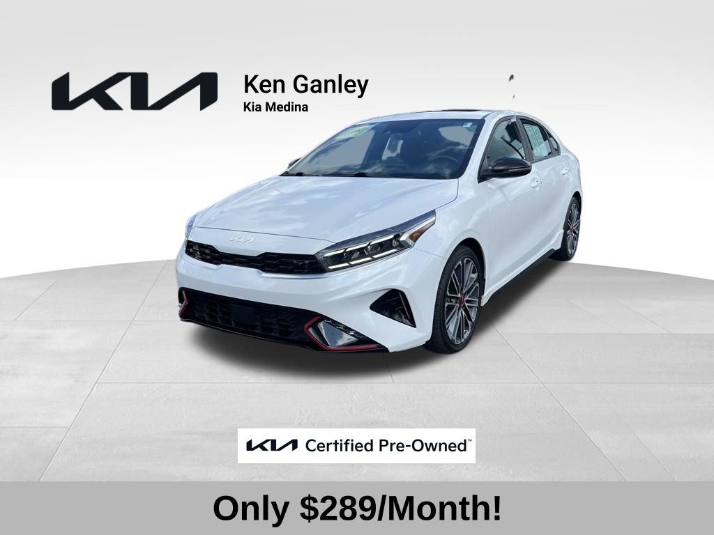 Snow White Pearl 2023 Kia Forte Sedan Front-Wheel Drive 7-Speed Automatic