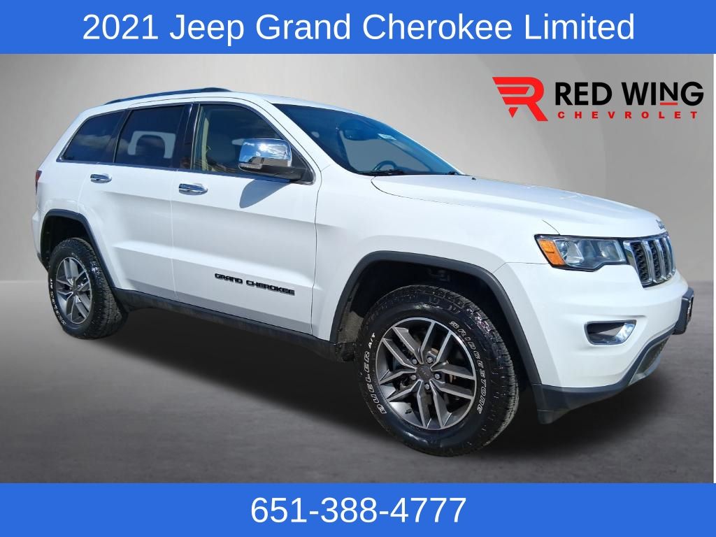Bright White Clearcoat 2021 Jeep Grand Cherokee SUV / Crossover Four-Wheel Drive 8-Speed Automatic