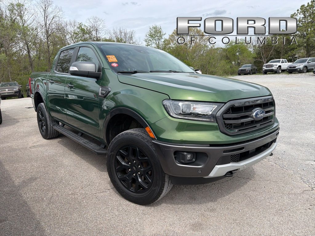 Eruption Green Metallic 2023 Ford Ranger Lariat SuperCrew 4WD Pickup Truck Four-Wheel Drive Automatic
