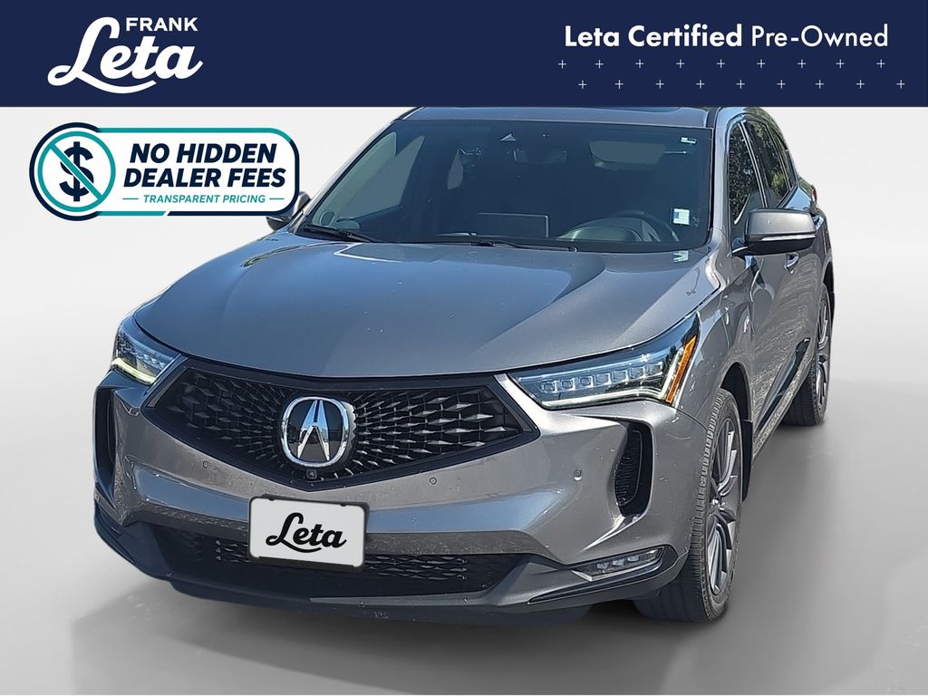 Liquid Carbon Metallic 2023 Acura RDX SUV / Crossover All-Wheel Drive Automatic