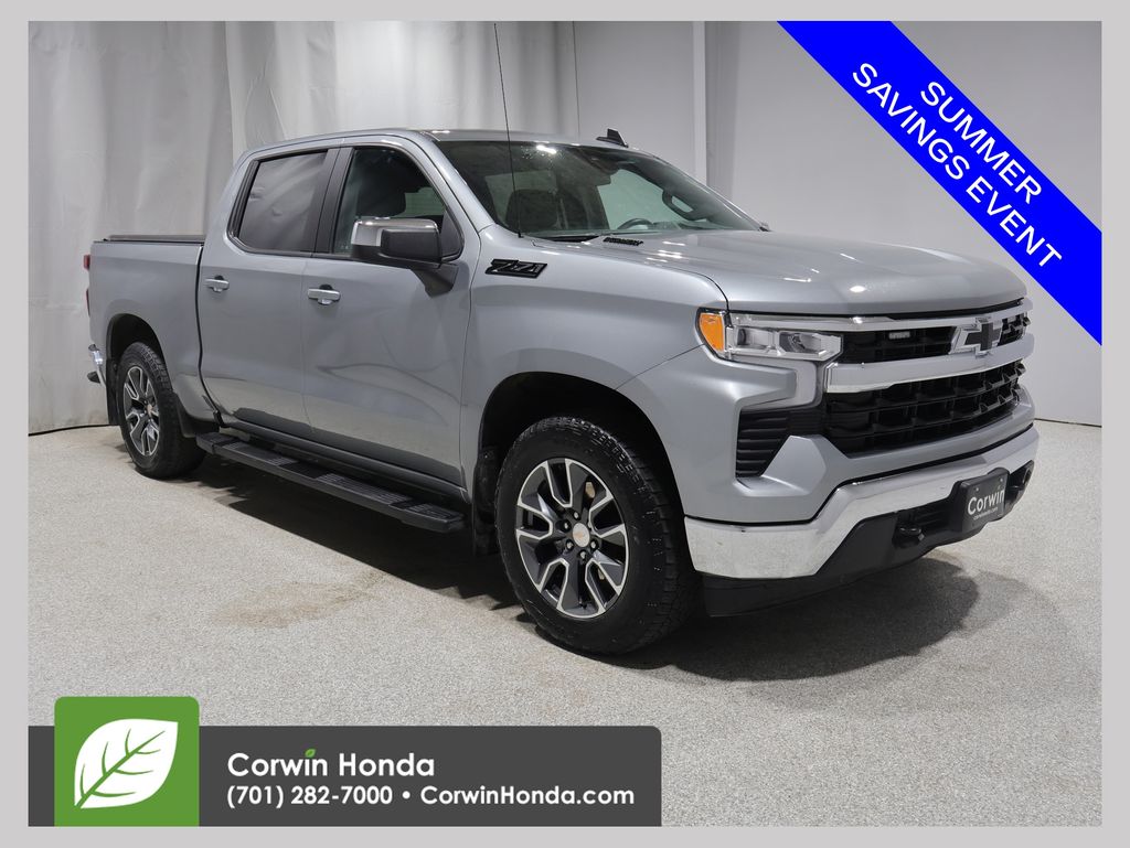 Sterling Gray Metallic 2024 Chevrolet Silverado 1500 Pickup Truck Four-Wheel Drive Automatic