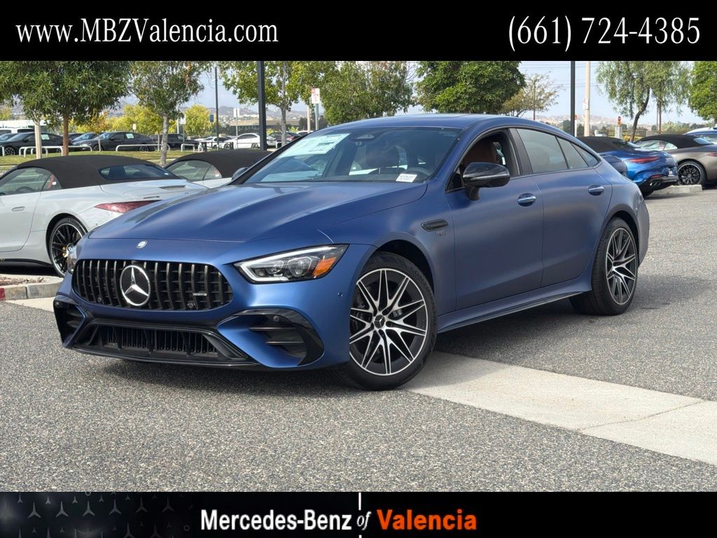 Blue 2026 Mercedes-Benz AMG GT Coupe All-Wheel Drive 9-Speed Automatic