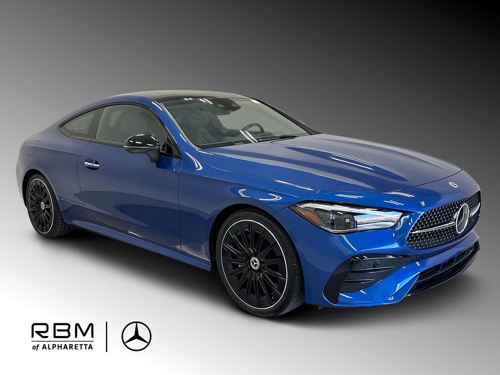 Sterling Blue Metallic 2024 Mercedes-Benz CLE 300 4MATIC Coupe All-Wheel Drive 9-Speed Automatic