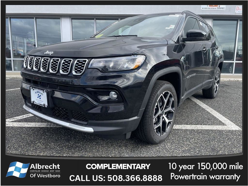 Diamond Black Crystal Pearlcoat 2026 Jeep Compass SUV / Crossover Four-Wheel Drive 8-Speed Automatic