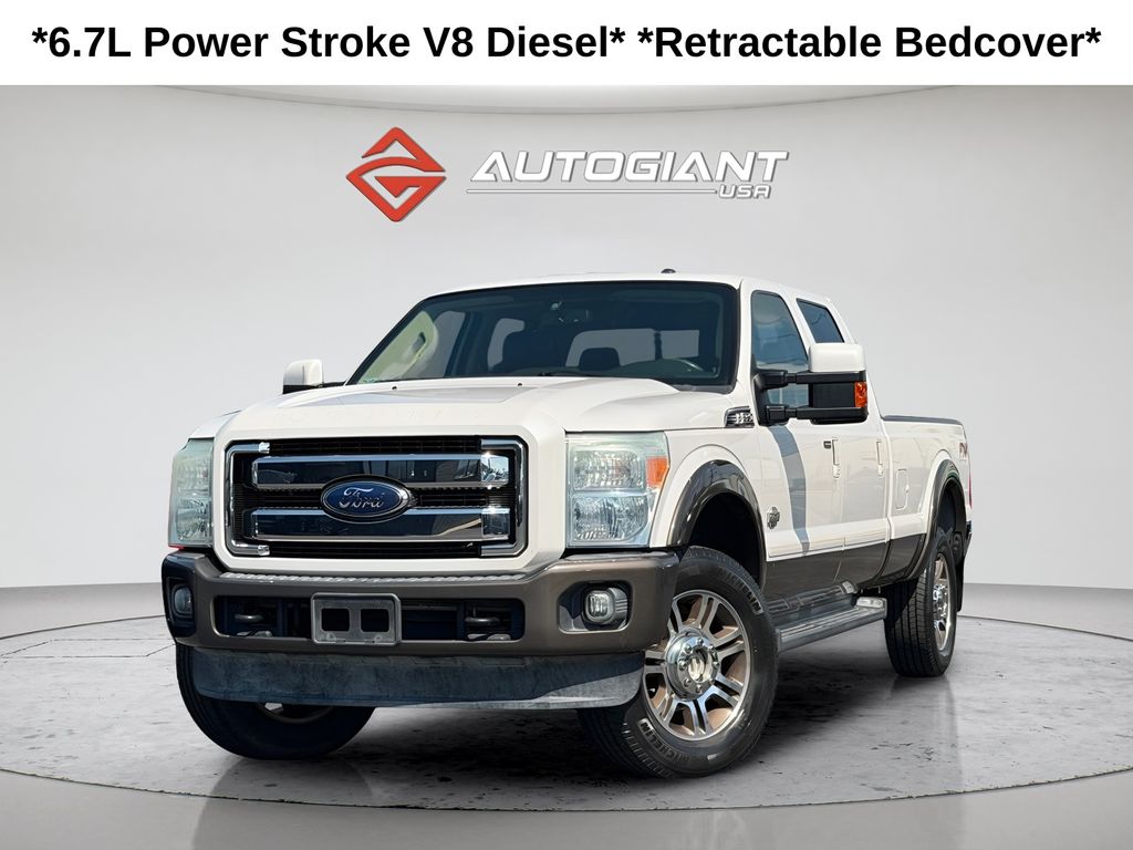 White Platinum Clearcoat Metallic 2016 Ford F-350 Super Duty Pickup Truck Four-Wheel Drive 6-Speed Automatic
