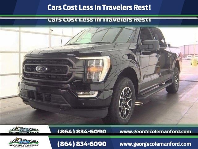 Black Metallic 2023 Ford F-150 XLT SuperCrew 4WD Pickup Truck Four-Wheel Drive Automatic