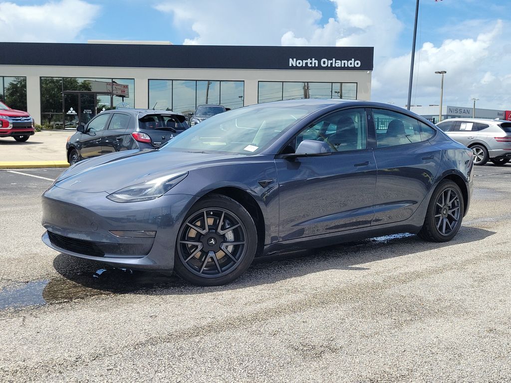 Midnight Silver Metallic 2022 Tesla Model 3 Sedan All-Wheel Drive 1-Speed Automatic