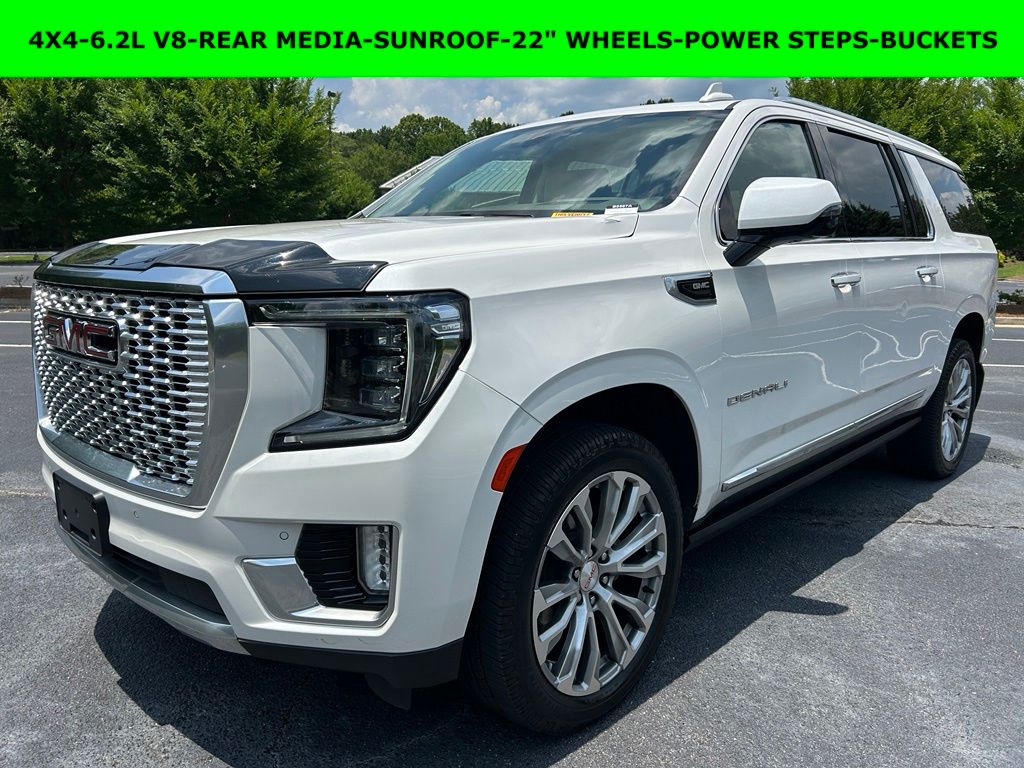 White Frost Tricoat 2021 GMC Yukon XL Denali 4WD SUV / Crossover Four-Wheel Drive