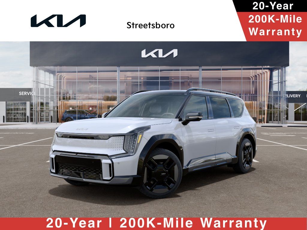Glacial White Pearl/Ebony Black Roof 2026 Kia EV9 SUV / Crossover All-Wheel Drive 1-Speed Automatic