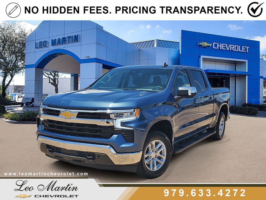 Lakeshore Blue Metallic 2024 Chevrolet Silverado 1500 Pickup Truck Four-Wheel Drive 8-Speed Automatic