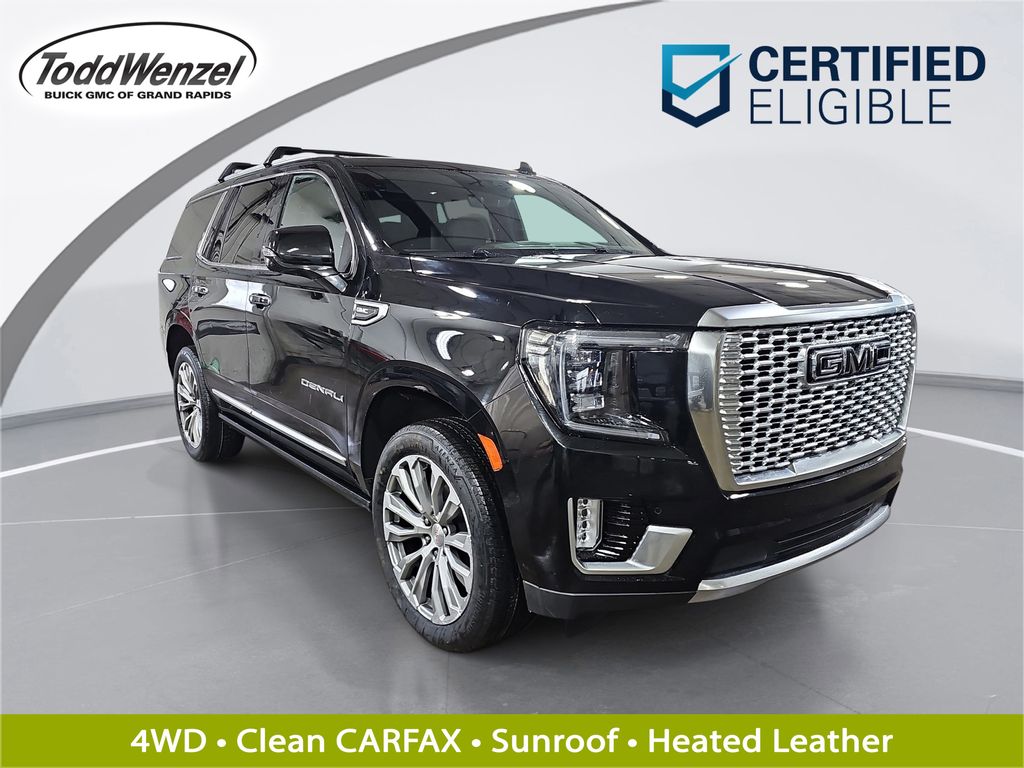 Onyx Black 2021 GMC Yukon Denali 4WD SUV / Crossover Four-Wheel Drive