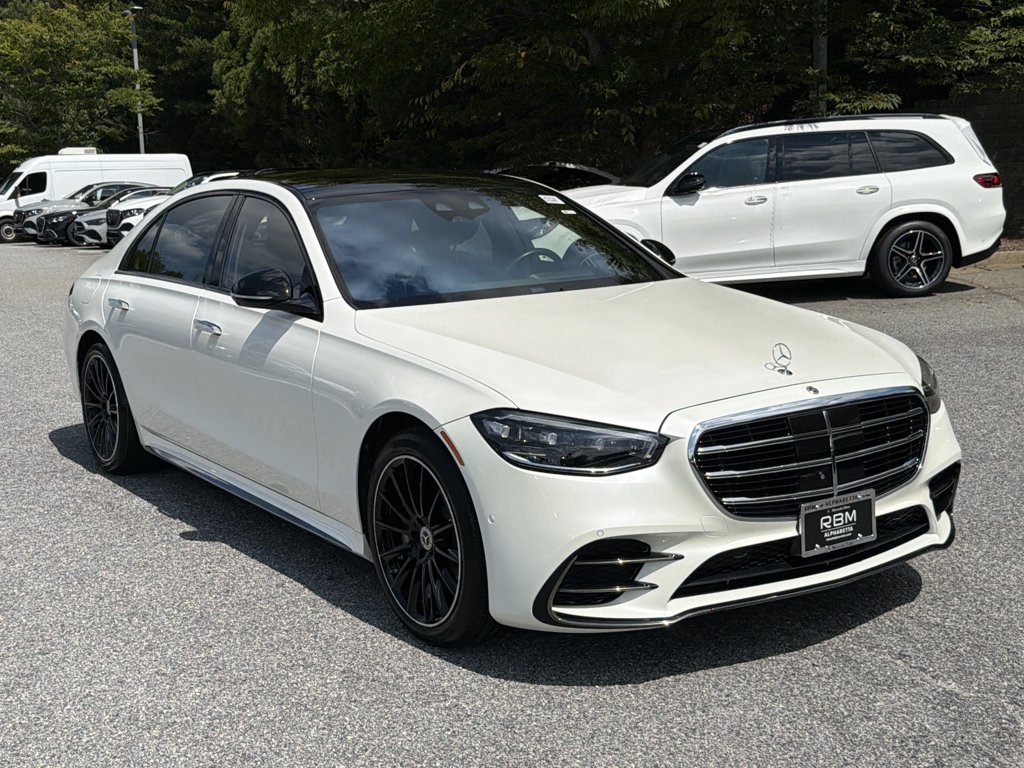 White 2023 Mercedes-Benz S-Class Sedan All-Wheel Drive 9-Speed Automatic